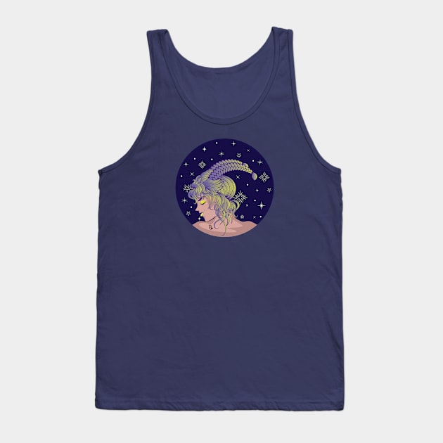 Capricorn girl Tank Top by AnnArtshock